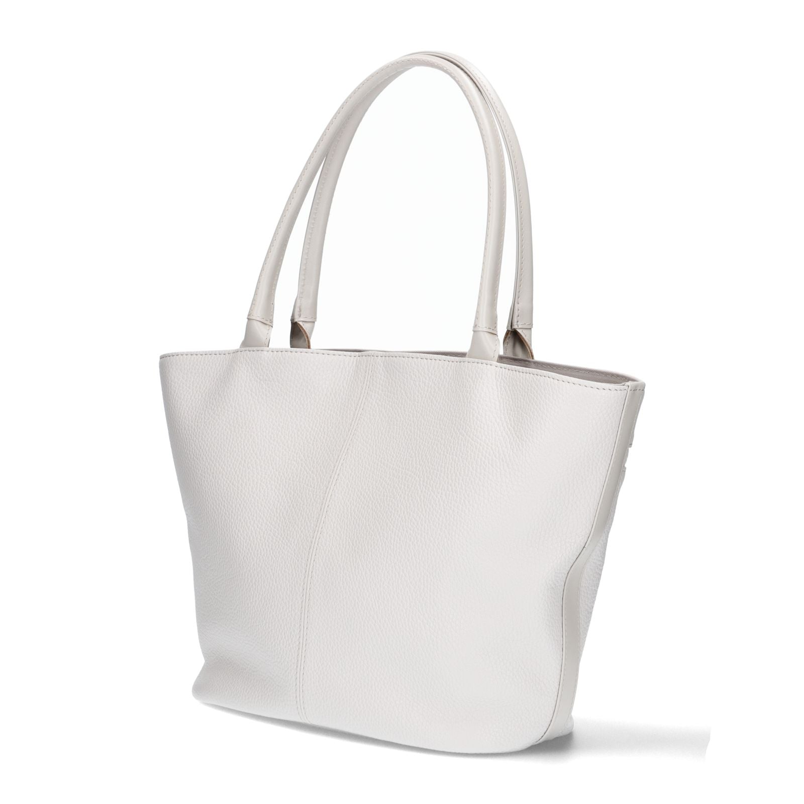 新品★BEARDSLEY ライトグレー ハンドバッグ BEARDSLEY（ビアズリー）の「レザーボディバッグ（ショルダーバッグ