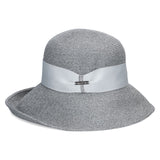 シンプルなペーパーブレードハット グレー