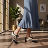 シューズ23145ブラックプリント