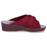 婦人スリッパ28445ボルドー