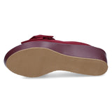 婦人スリッパ28445ボルドー