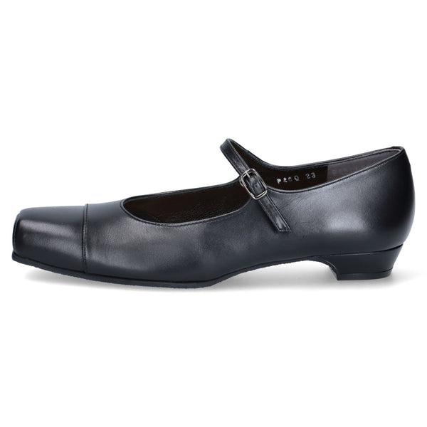 外反母趾対応パンプス7955ブラック