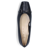 外反母趾対応パンプス7956ブラック