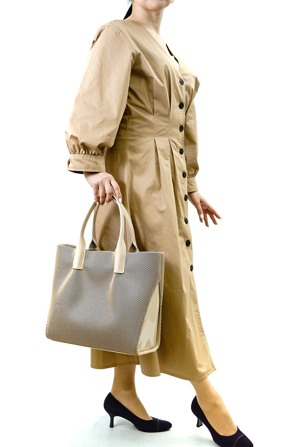 ベージュレザートートバッグ バッグ1393ベージュ – 銀座ヨシノヤオンラインショップ